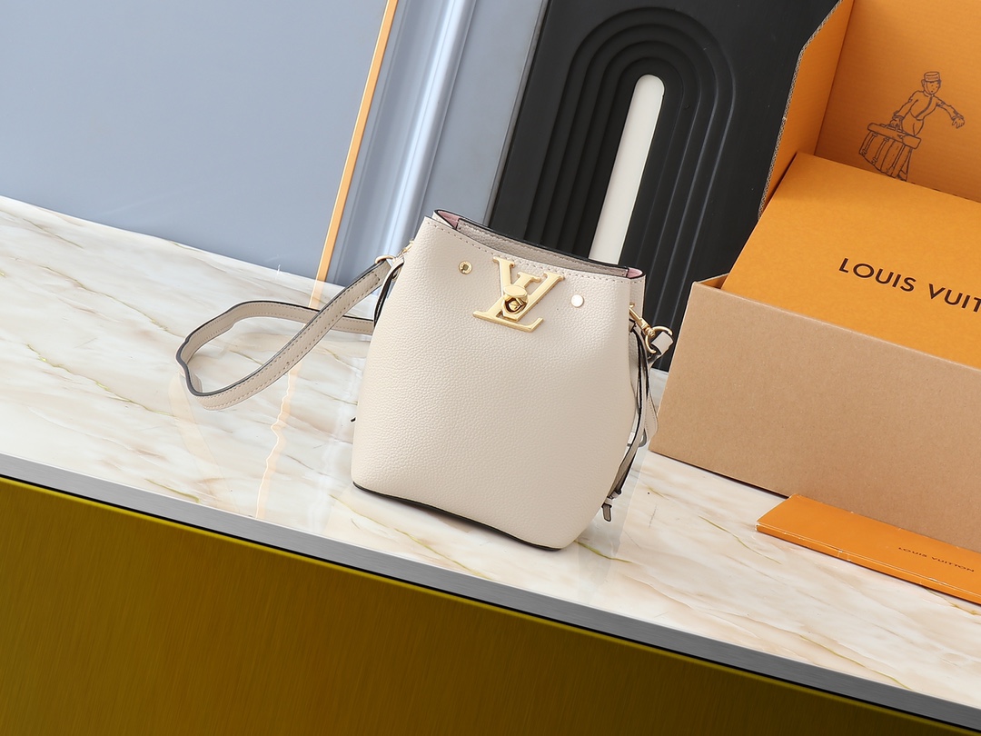 LV Classic Handbag Monogram Empreinte Model M12174 LV Logo Detail Street